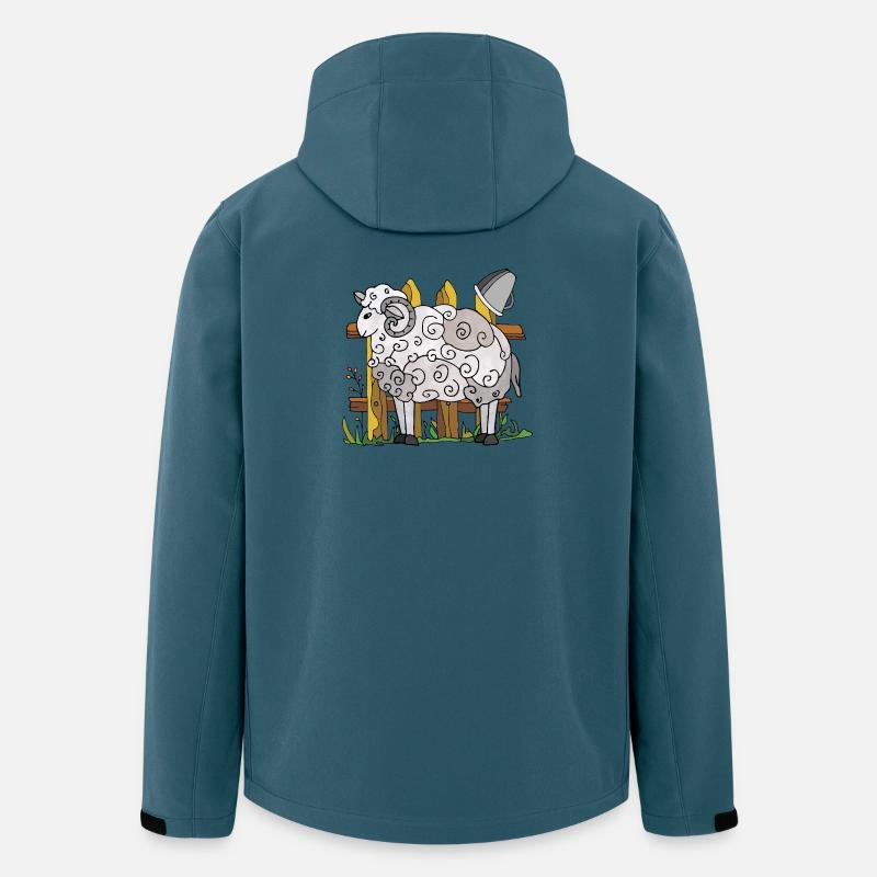 Widder - Recycelte Männer Softshell-Jacke von Stanley/Stella - Dunkles Petrol