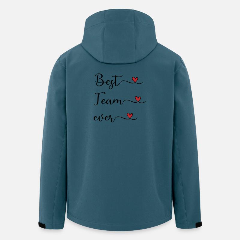 Best Team ever - Recycelte Männer Softshell-Jacke von Stanley/Stella - Dunkles Petrol