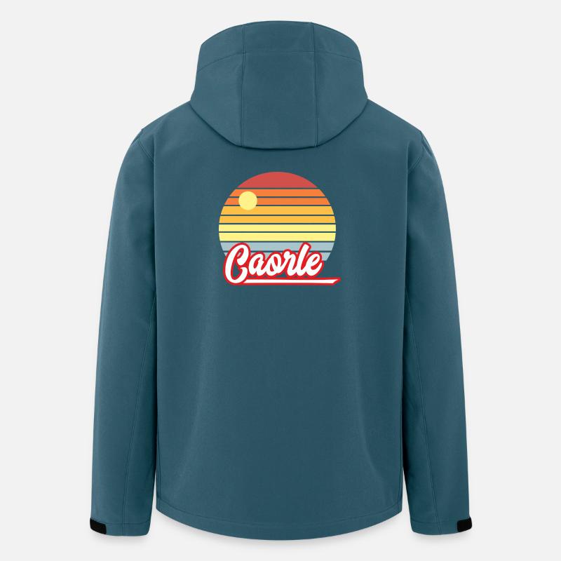 Caorle, Urlaub - Recycelte Männer Softshell-Jacke von Stanley/Stella - Dunkles Petrol
