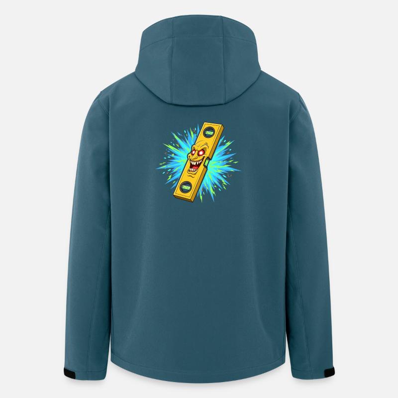 Wütendes Levelwerkzeug mit Explosion - Recycelte Männer Softshell-Jacke von Stanley/Stella - Dunkles Petrol
