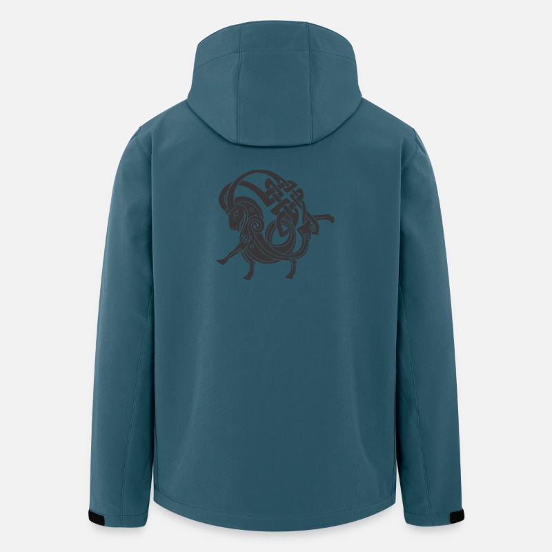 Celtic Ram Knot - Men’s Recycled Softshell Jacket by Stanley/Stella - stargazer