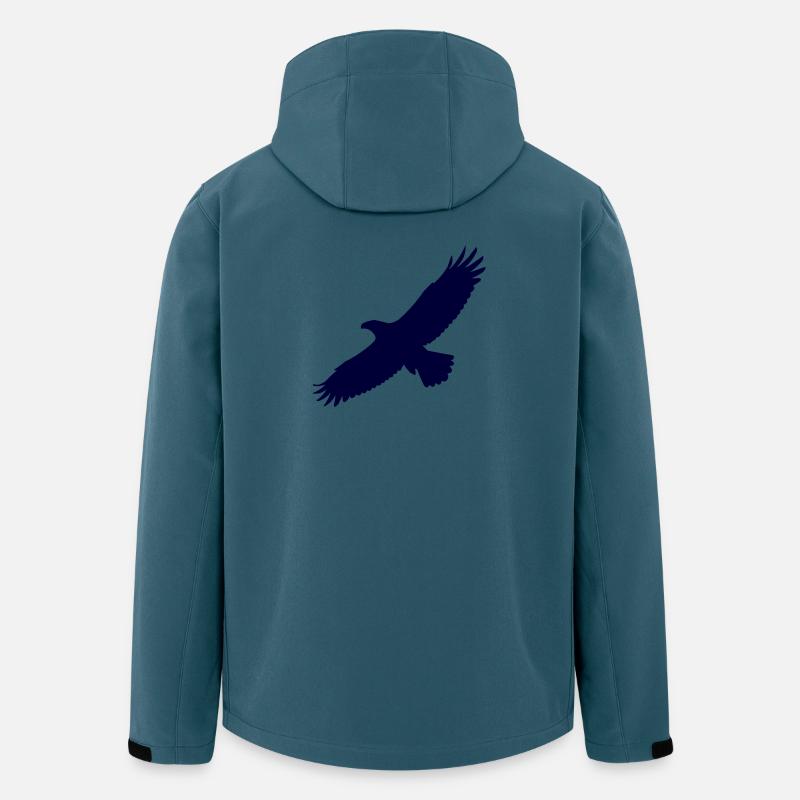 adler - Recycelte Männer Softshell-Jacke von Stanley/Stella - Dunkles Petrol