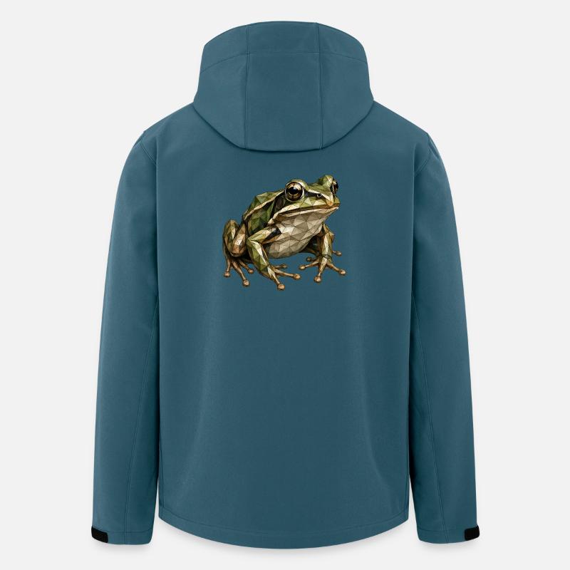 Geometric Frog Polygon Art - Men’s Recycled Softshell Jacket by Stanley/Stella - stargazer