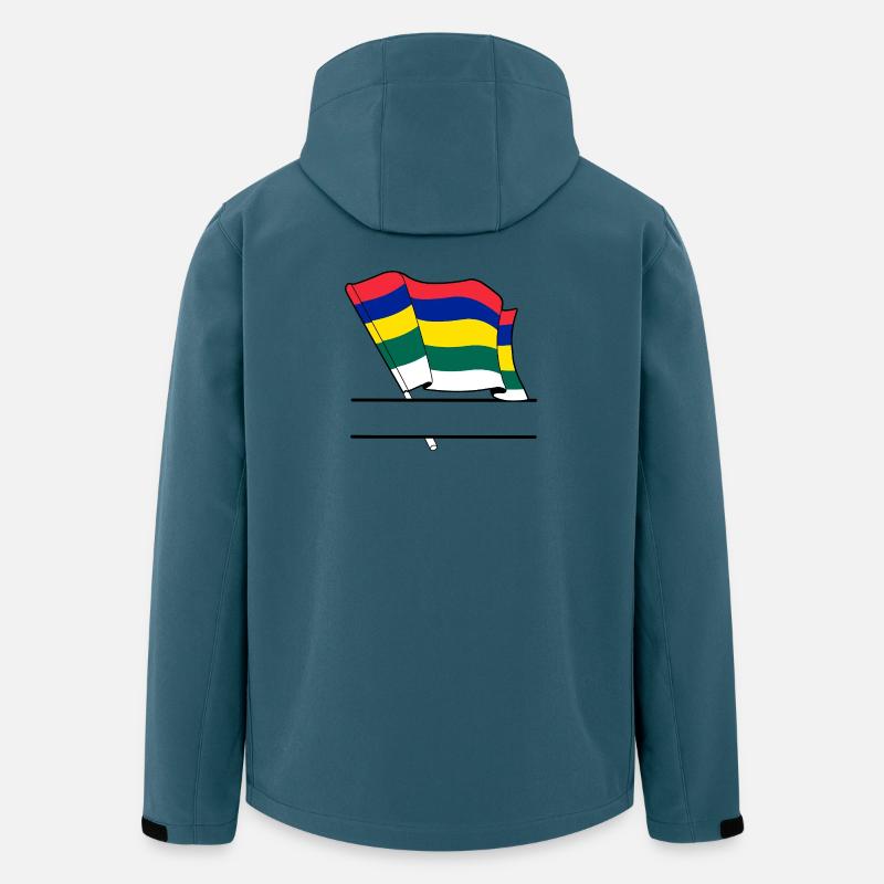 Terschelling Flag – Custom Island Design - Men’s Recycled Softshell Jacket by Stanley/Stella - stargazer