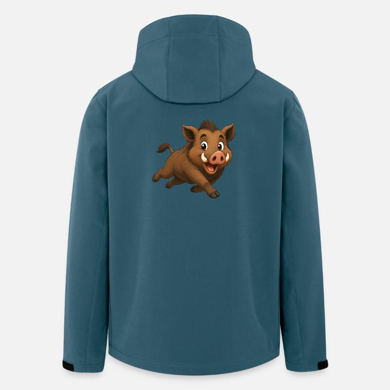Running wild boar - Men’s Recycled Softshell Jacket by Stanley/Stella - stargazer