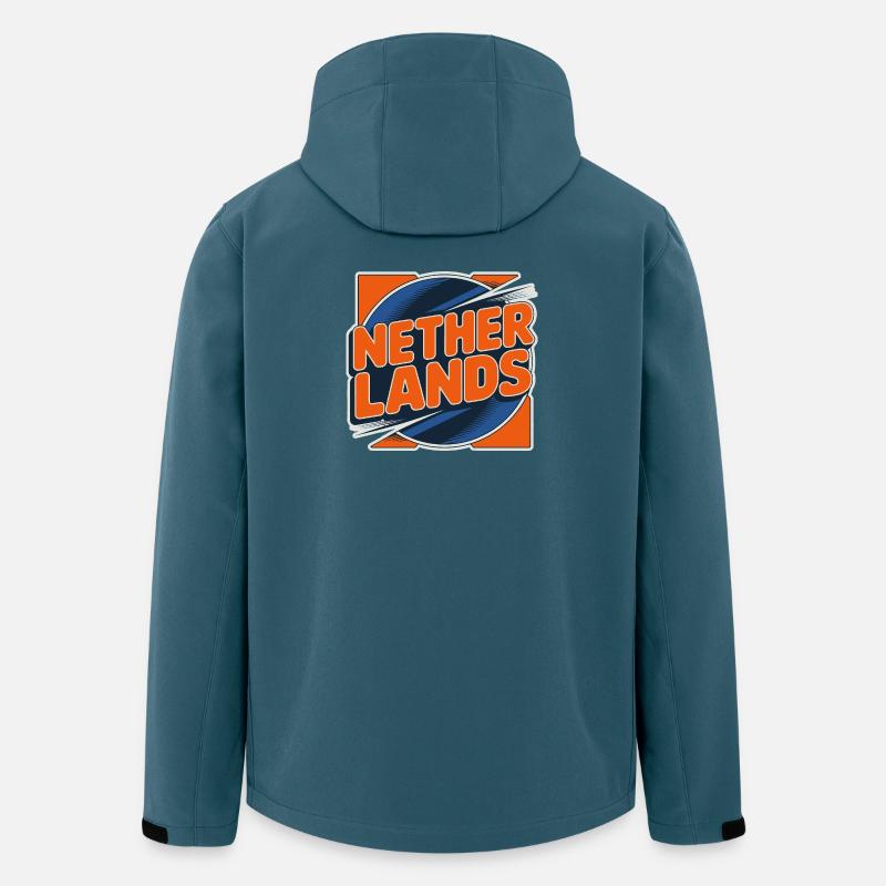 Netherlands - Recycelte Männer Softshell-Jacke von Stanley/Stella - Dunkles Petrol