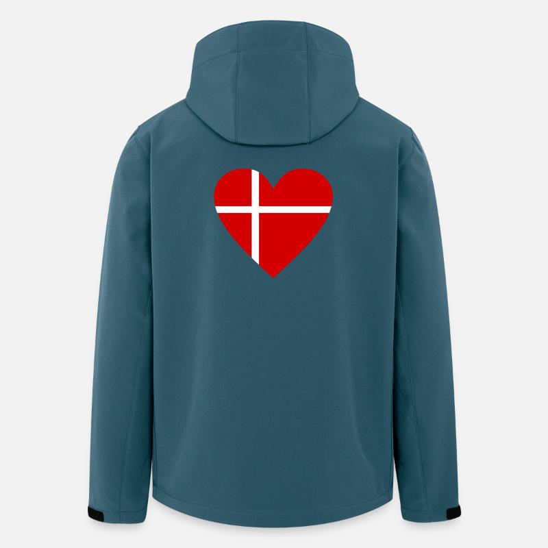 Danemark - Veste softshell homme en polyester recyclé Stanley/Stella - bleu pétrole foncé