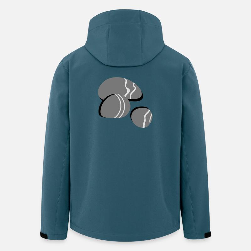 Drei Kieselsteine - Recycelte Männer Softshell-Jacke von Stanley/Stella - Dunkles Petrol