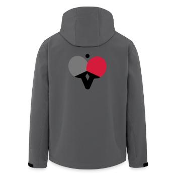 Tennis de table - Ping Pong - Veste softshell homme en polyester recyclé Stanley/Stella - bleu pétrole foncé - Dos - AI Model Male 185 light (185cm)