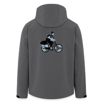 Transport Douceur - Veste softshell homme en polyester recyclé Stanley/Stella - bleu pétrole foncé - Dos - AI Model Male 185 light (185cm)