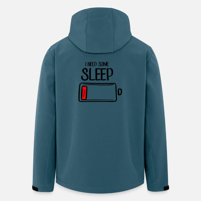 Crimson Stroke auf Schwarz - Recycelte Männer Softshell-Jacke von Stanley/Stella - Dunkles Petrol