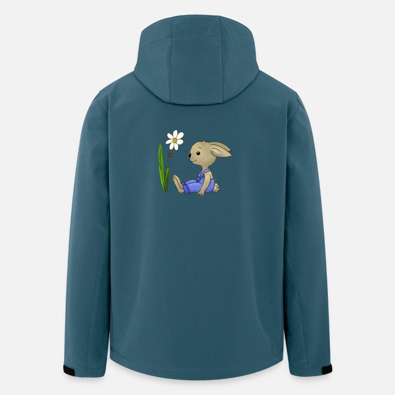Hase und Marienkaefer - Recycelte Männer Softshell-Jacke von Stanley/Stella - Dunkles Petrol