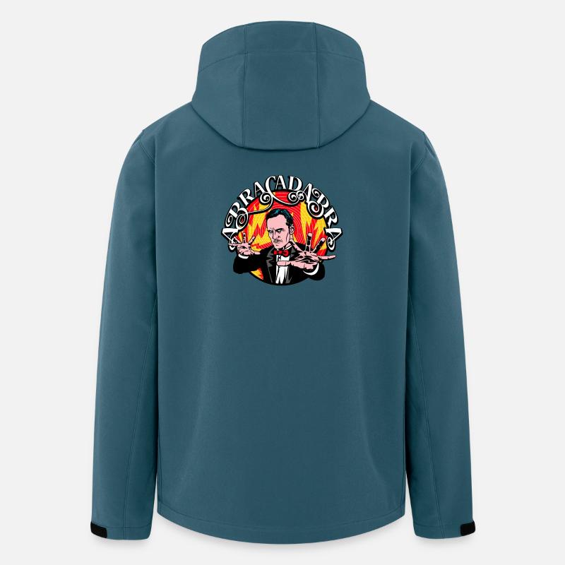 AbraCadabra Retro Illusionist - Recycelte Männer Softshell-Jacke von Stanley/Stella - Dunkles Petrol