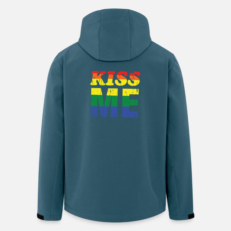Reggae Stilvolles Pride-Design - Recycelte Männer Softshell-Jacke von Stanley/Stella - Dunkles Petrol