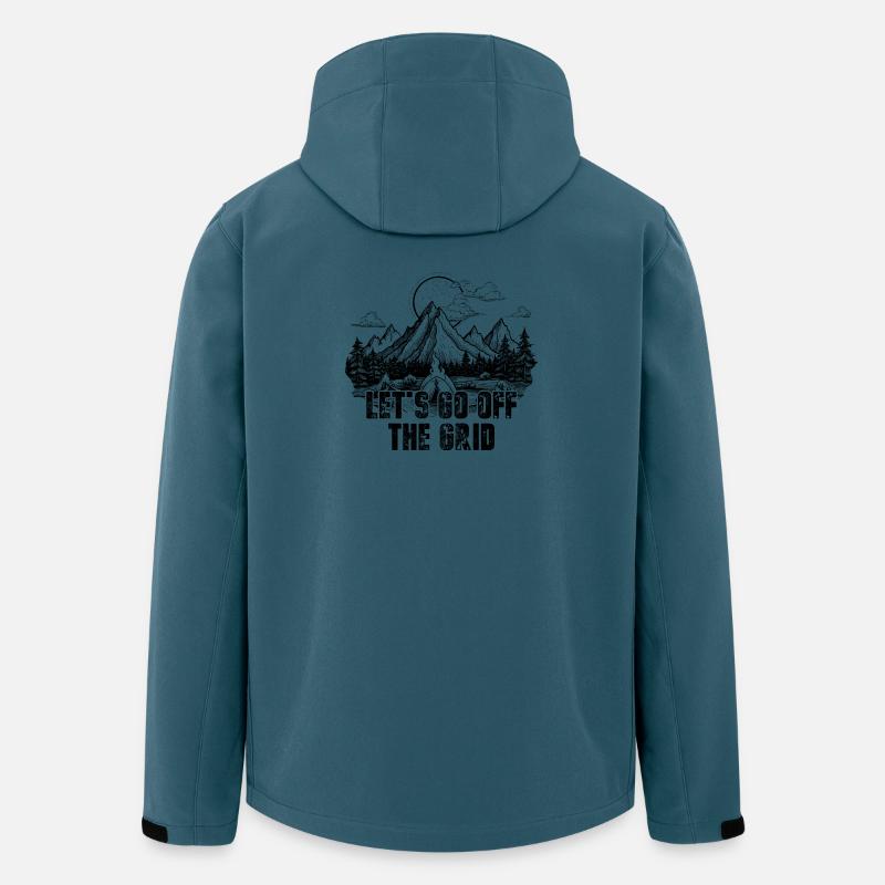 Verlassen wir das Raster - Recycelte Männer Softshell-Jacke von Stanley/Stella - Dunkles Petrol