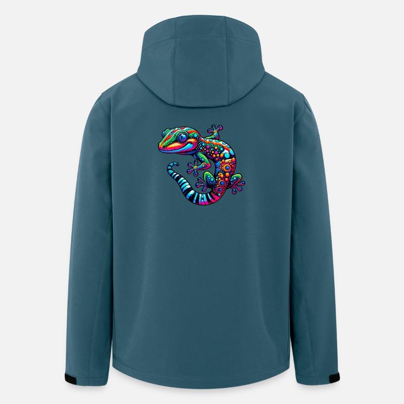 Gecko - Veste softshell homme en polyester recyclé Stanley/Stella - bleu pétrole foncé