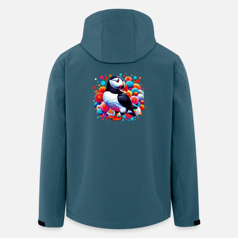 Papageitaucher - Recycelte Männer Softshell-Jacke von Stanley/Stella - Dunkles Petrol