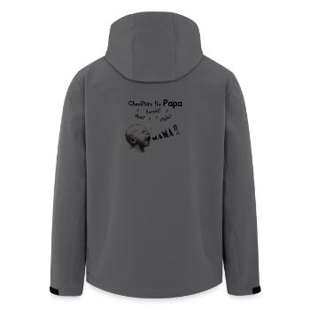 Ultimative Checkliste für Väter - Recycelte Männer Softshell-Jacke von Stanley/Stella - Dunkles Petrol - Hinten - AI Model Male 185 light (185cm)