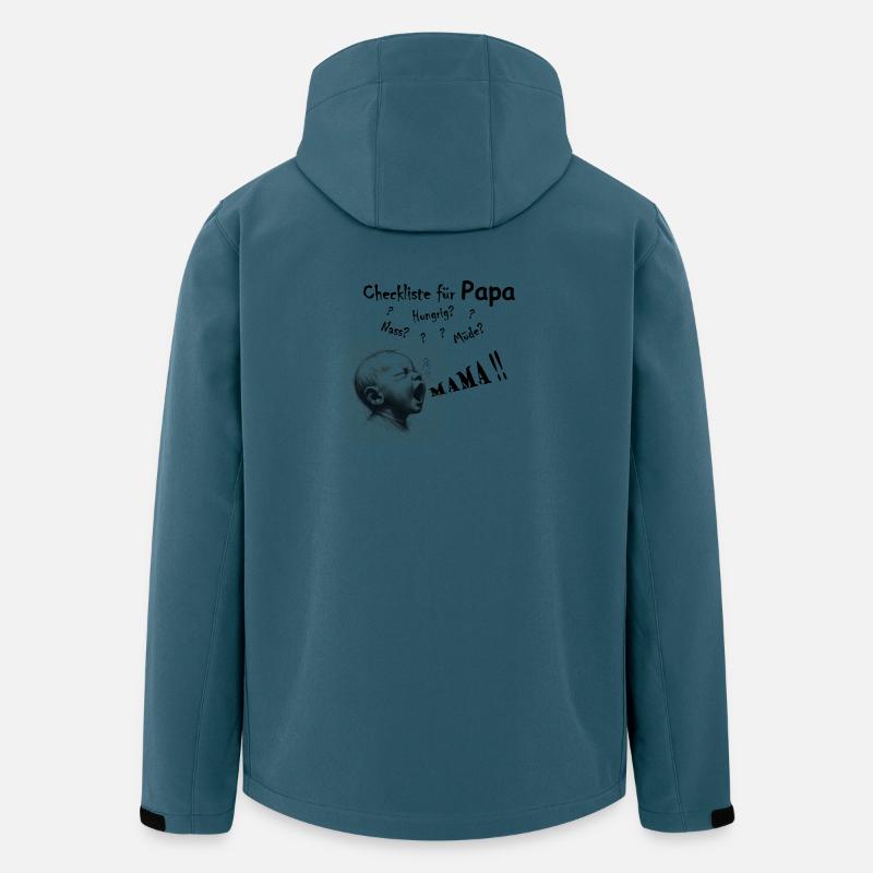 Ultimative Checkliste für Väter - Recycelte Männer Softshell-Jacke von Stanley/Stella - Dunkles Petrol