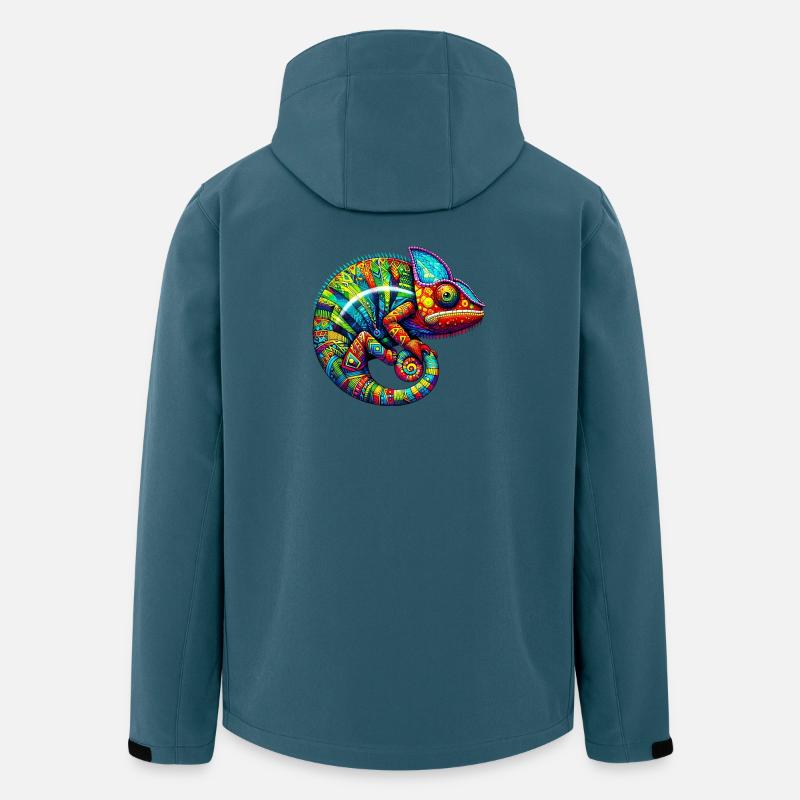 Chamäleon - Recycelte Männer Softshell-Jacke von Stanley/Stella - Dunkles Petrol