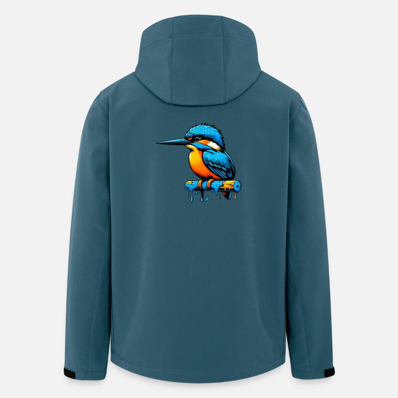 Eisvogel - Recycelte Männer Softshell-Jacke von Stanley/Stella - Dunkles Petrol