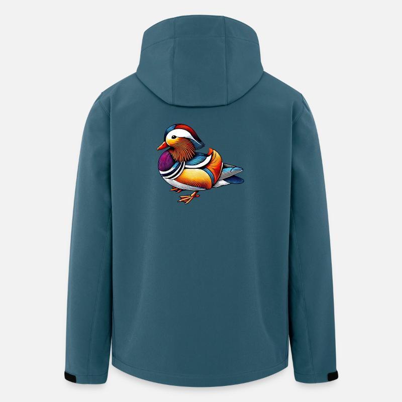 Mandarinente - Recycelte Männer Softshell-Jacke von Stanley/Stella - Dunkles Petrol