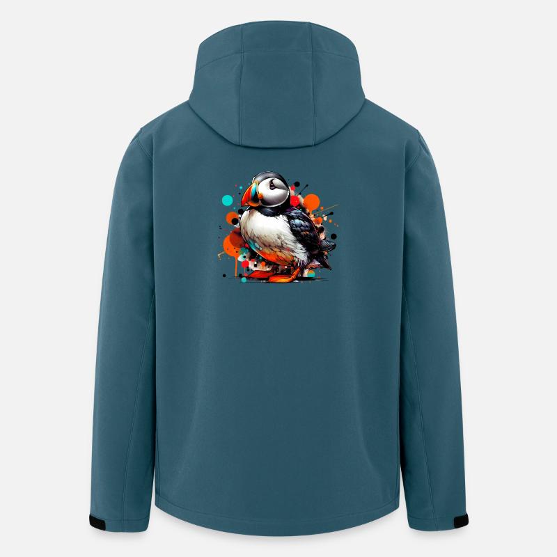 Papageitaucher - Recycelte Männer Softshell-Jacke von Stanley/Stella - Dunkles Petrol