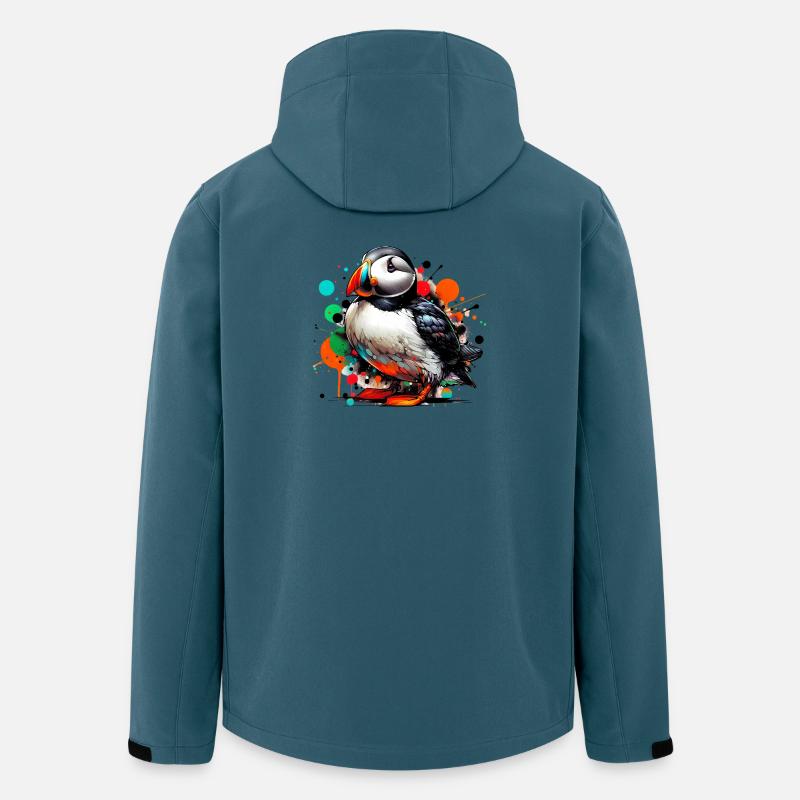 Papageitaucher - Recycelte Männer Softshell-Jacke von Stanley/Stella - Dunkles Petrol