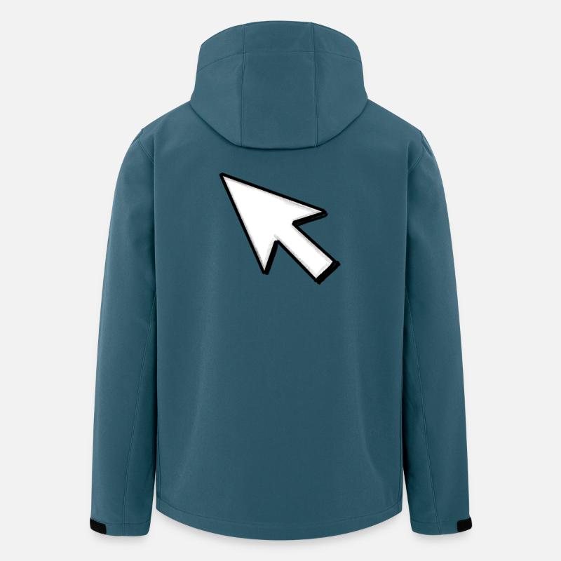Cursor: Click mich! - Recycelte Männer Softshell-Jacke von Stanley/Stella - Dunkles Petrol