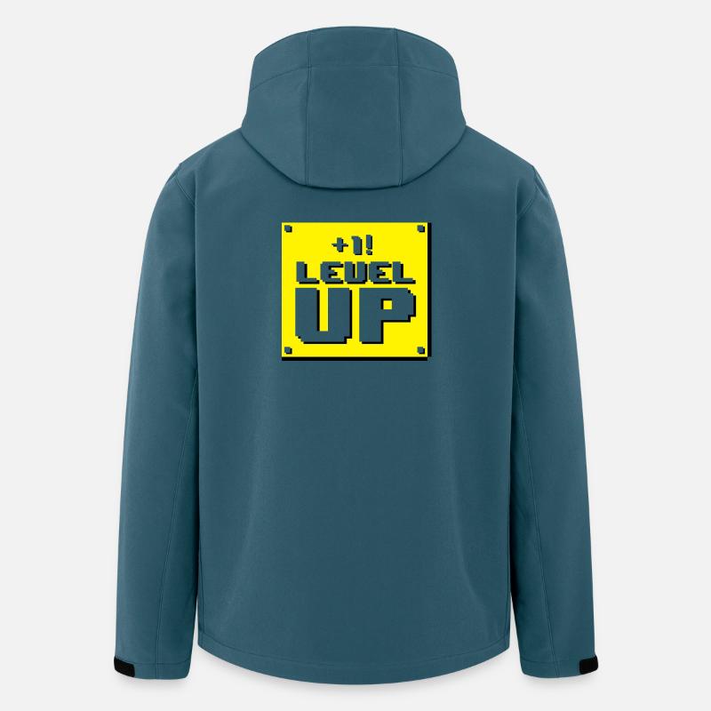 Level up panel - Men’s Recycled Softshell Jacket by Stanley/Stella - stargazer