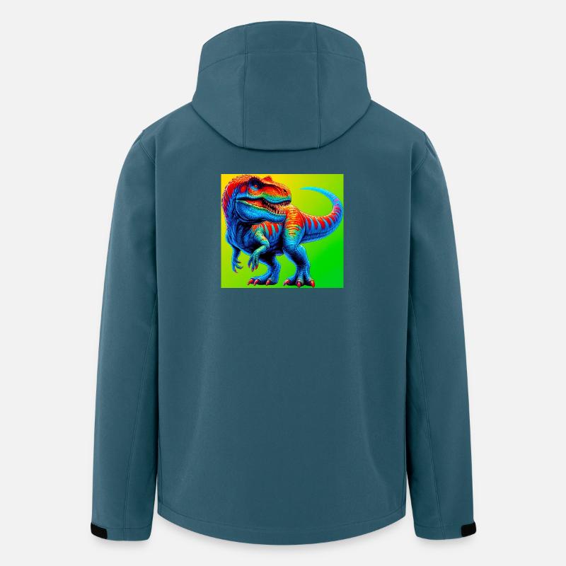 Dinosaurier - Recycelte Männer Softshell-Jacke von Stanley/Stella - Dunkles Petrol