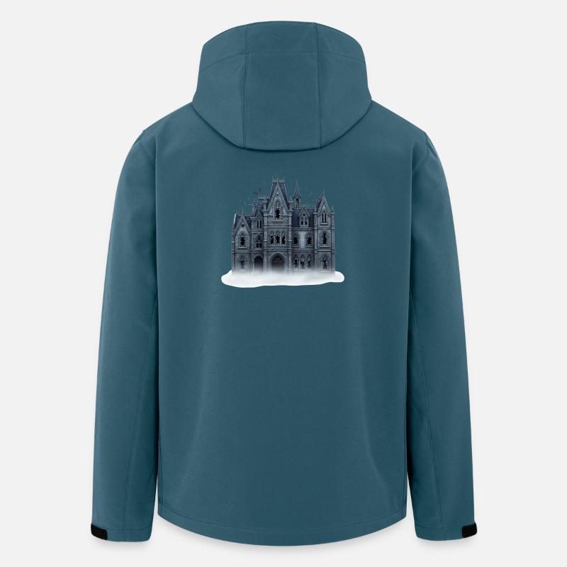 Gothic Haunted House Illustration - Men’s Recycled Softshell Jacket by Stanley/Stella - stargazer