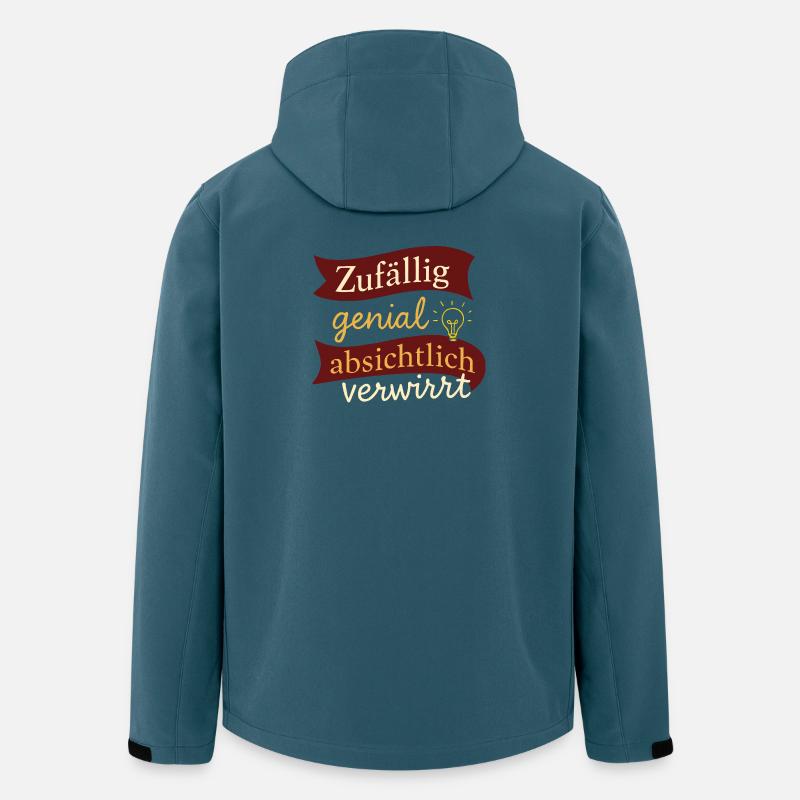 Zufällig genial – absichtlich verwirrt  - Recycelte Männer Softshell-Jacke von Stanley/Stella - Dunkles Petrol