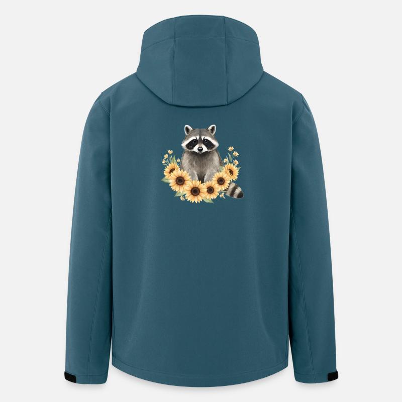 Waschbär - Recycelte Männer Softshell-Jacke von Stanley/Stella - Dunkles Petrol
