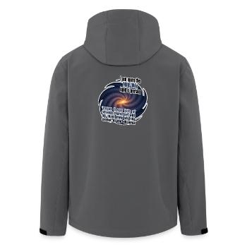Je suis plutôt du genre Voie lactée - Veste softshell homme en polyester recyclé Stanley/Stella - charbon - Dos - AI Model Male 185 light (185cm)