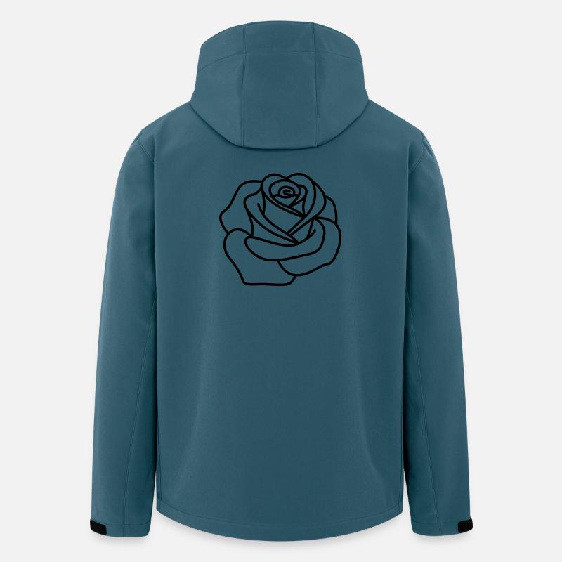 Rose - Recycelte Männer Softshell-Jacke von Stanley/Stella - Dunkles Petrol