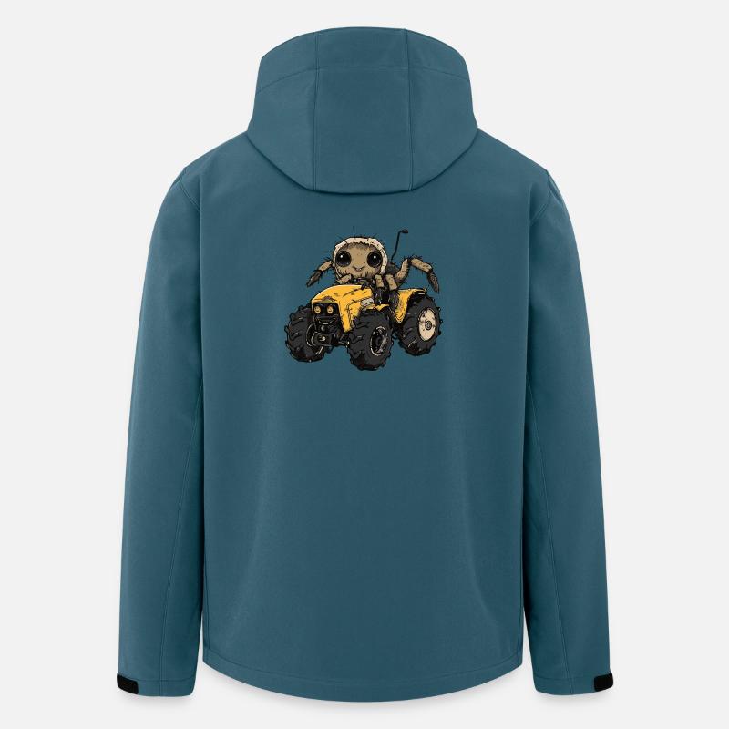 Tarantula Traktor Farmer - Recycelte Männer Softshell-Jacke von Stanley/Stella - Dunkles Petrol