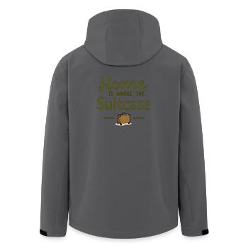 Home Is Where the Suitcase - Men’s Recycled Softshell Jacket by Stanley/Stella - stargazer - Back - AI Model Male 185 light (185cm)