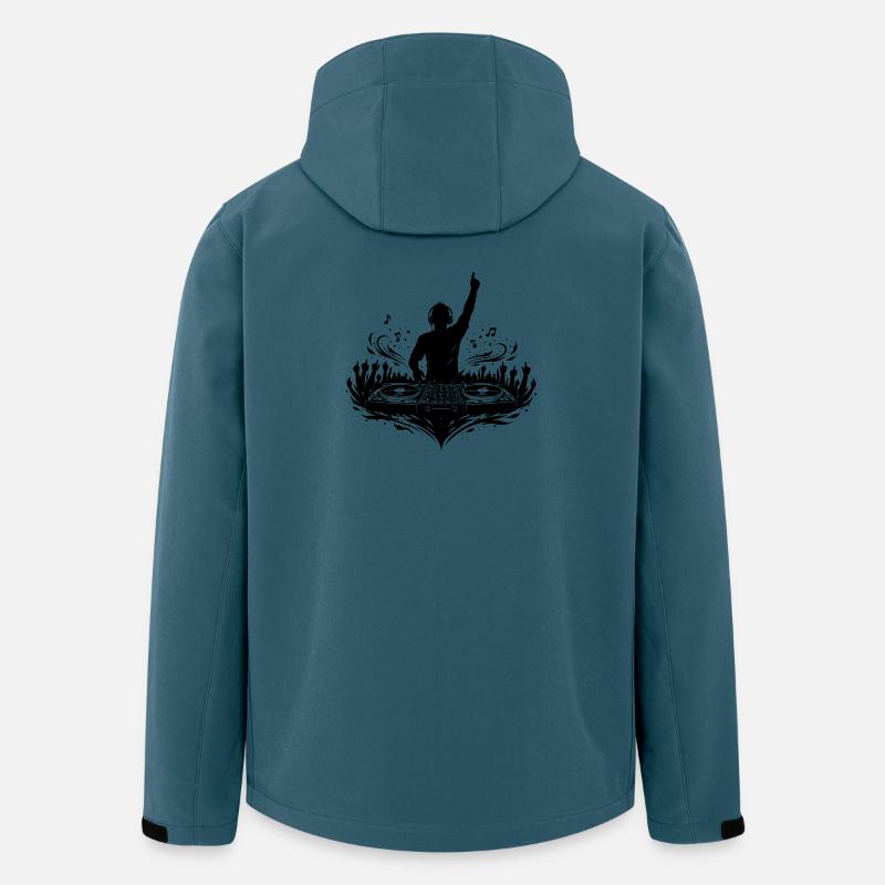Cool DJ motif with music vibes - Men’s Recycled Softshell Jacket by Stanley/Stella - stargazer