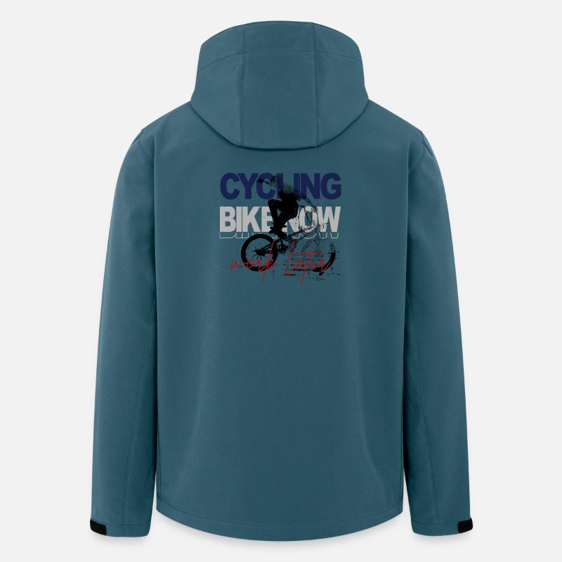 Radfahren Jetzt – Work Later - Recycelte Männer Softshell-Jacke von Stanley/Stella - Dunkles Petrol