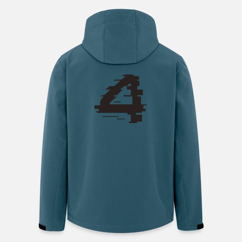 4 - Recycelte Männer Softshell-Jacke von Stanley/Stella - Dunkles Petrol