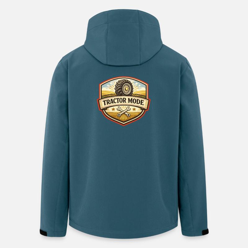 Tractor Mode Emblem - Men’s Recycled Softshell Jacket by Stanley/Stella - stargazer