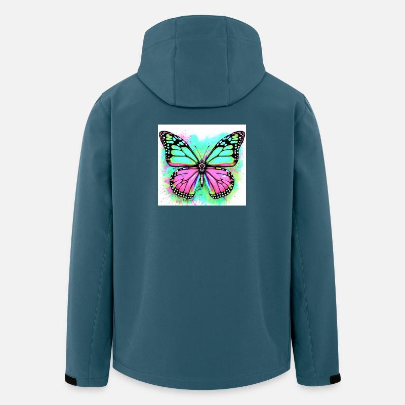 papillon - Veste softshell homme en polyester recyclé Stanley/Stella - bleu pétrole foncé