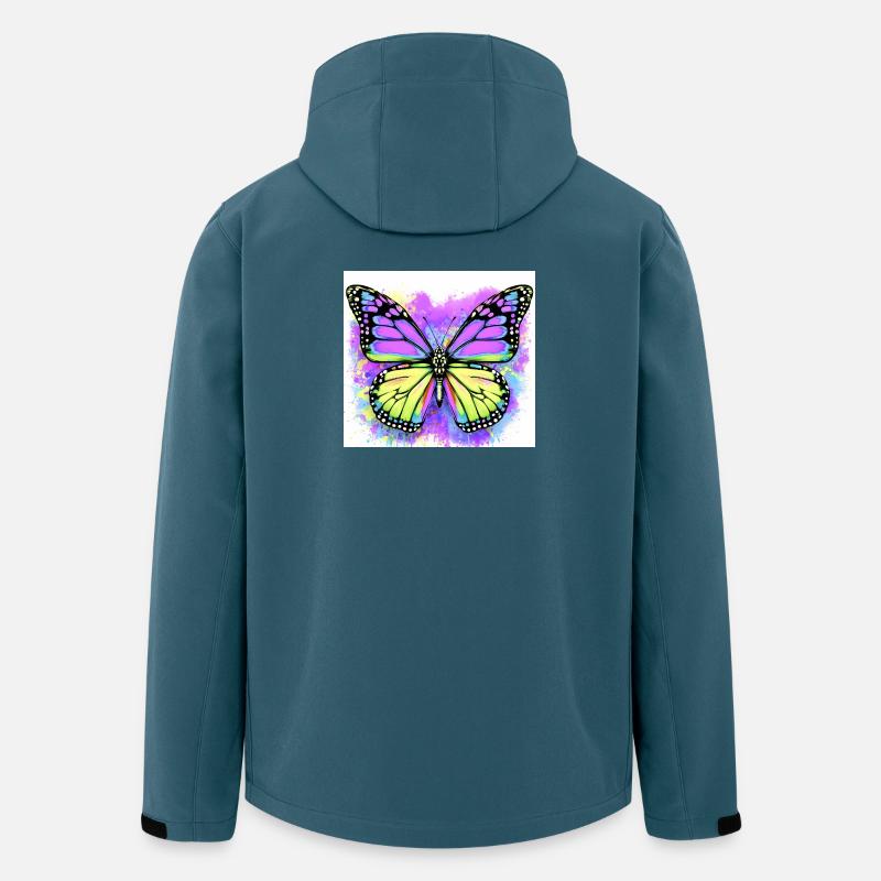 papillon - Veste softshell homme en polyester recyclé Stanley/Stella - bleu pétrole foncé
