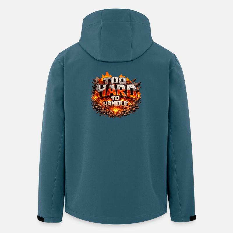 Zu schwer zu handhaben - Recycelte Männer Softshell-Jacke von Stanley/Stella - Dunkles Petrol