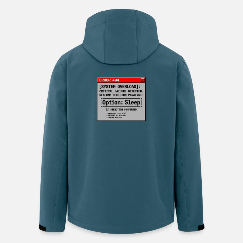 Erreur système : Besoin de sommeil - Veste softshell homme en polyester recyclé Stanley/Stella - bleu pétrole foncé