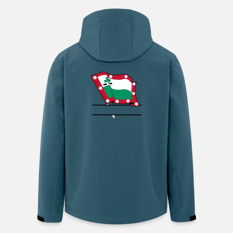 Meppeldag-Flagge – Individuelles Stadtdesign - Recycelte Männer Softshell-Jacke von Stanley/Stella - Dunkles Petrol
