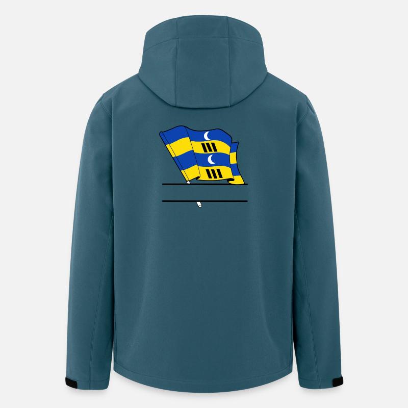 Ameland Flag – Custom Island Design - Men’s Recycled Softshell Jacket by Stanley/Stella - stargazer