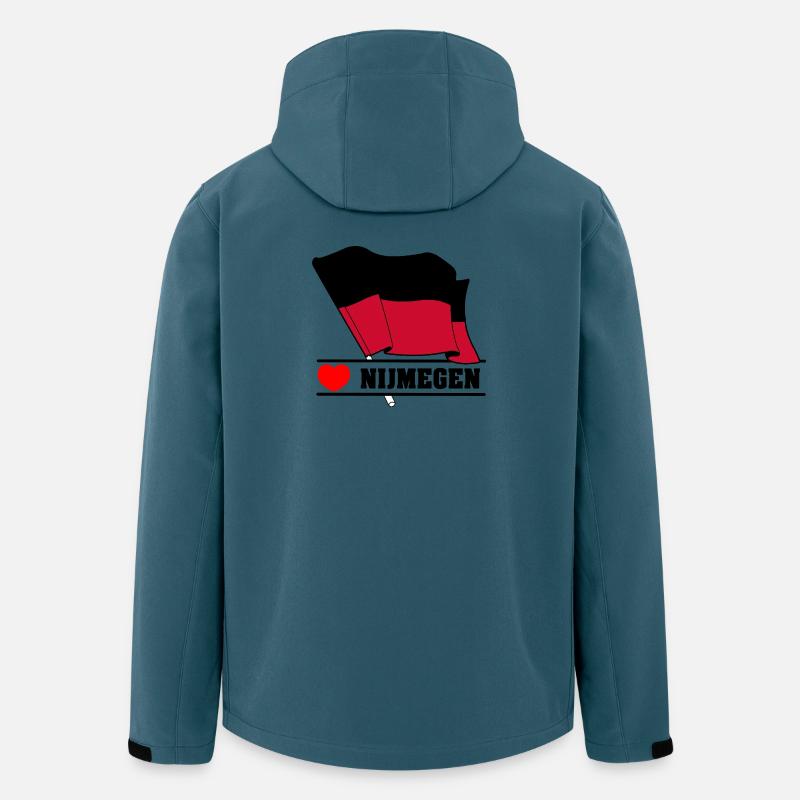 J’adore Nimègue - Veste softshell homme en polyester recyclé Stanley/Stella - bleu pétrole foncé