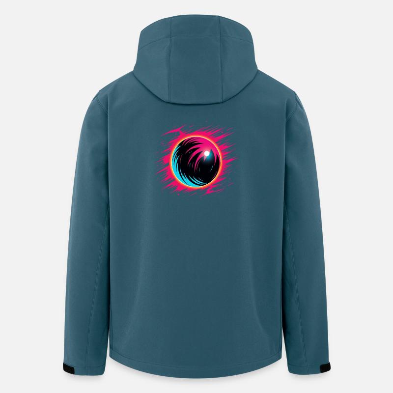 Retro Bowlingkugel Steamwave - Recycelte Männer Softshell-Jacke von Stanley/Stella - Dunkles Petrol